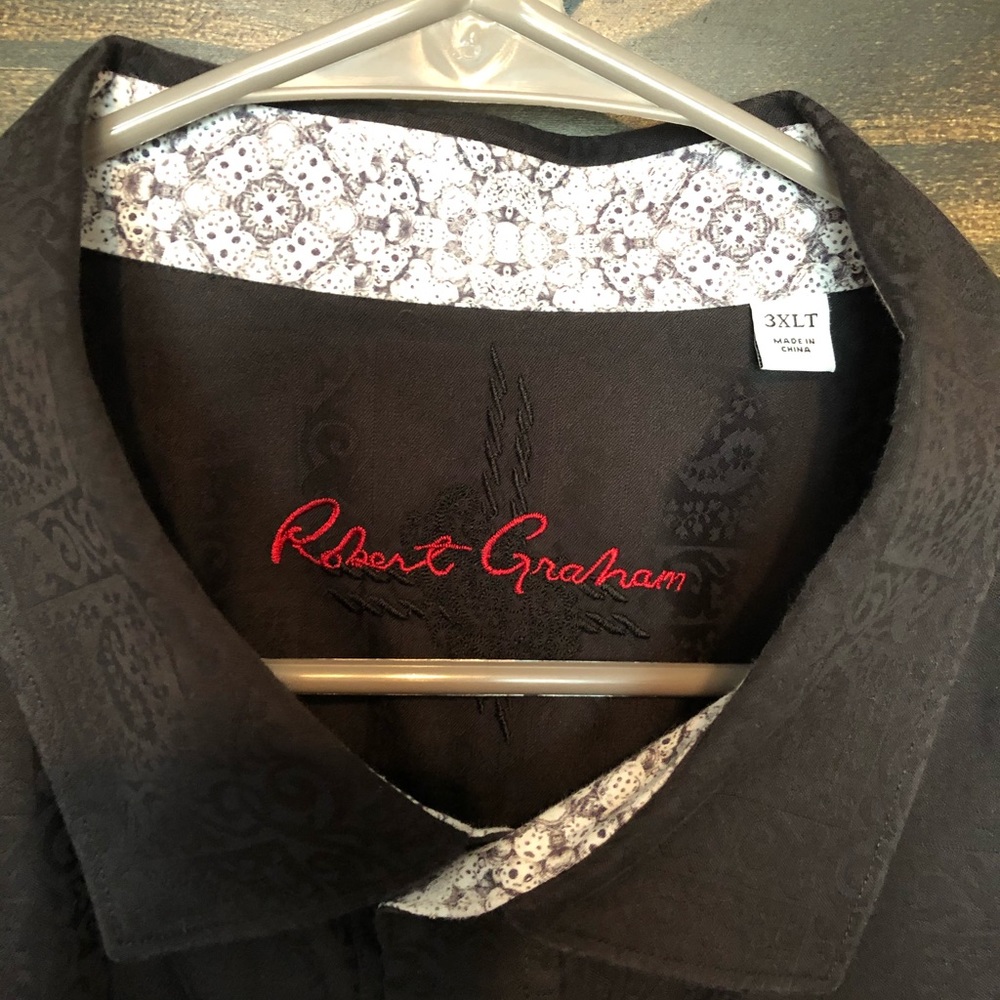Black Robert Graham button up 3XLT